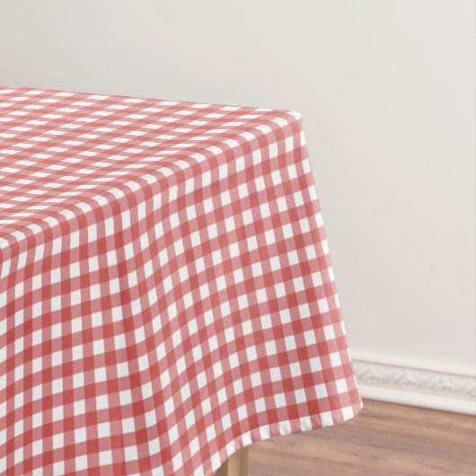 Classic Red en White Gingham Picnic Party Tafelkleed (Voorbeeld)