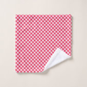 Classic Red Gingham Country Patroon Bad Handdoek (Wasdoekje)