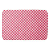 Classic Red Gingham Country Patroon Badmat (Voorkant)