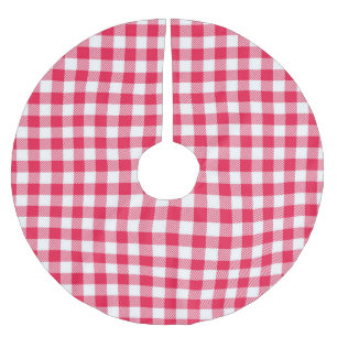 Classic Red Gingham Country Patroon Kerstboom Rok