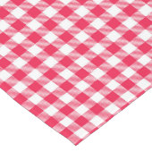 Classic Red Gingham Country Patroon Korte Tafelloper (Hoek)