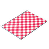 Classic Red Gingham Country Patroon Notitieboek (Linkerzijde)