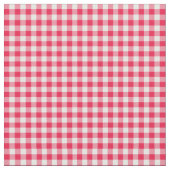 Classic Red Gingham Country Patroon Stof (Close Up)