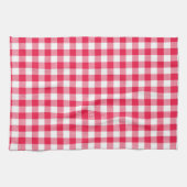 Classic Red Gingham Country Patroon Theedoek (Horizontaal)