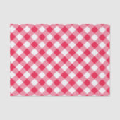 Classic Red Gingham Country Patroon Tissuepapier (Voorkant)