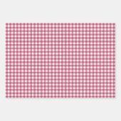 Classic Red Gingham Pset Pattern Inpakpapier Vel (Voorkant 3)