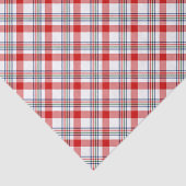 Classic Red Green Blue White Plaid Check Pattern Tissuepapier (Detail)