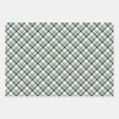 Classic Red Green Blue White Tartan Check Patroon Inpakpapier Vel (Voorkant 2)