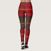 Classic Red Green Yellow Tartan Plaid Leggings (Achterkant)