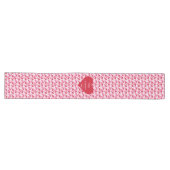 Classic Red Hearts Table Runner Love Gift Lange Tafelloper (Horizontaal)