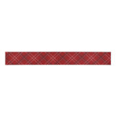 Classic red holiday plaid festive Christmas Grosgrain Lint (Voorkant)