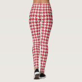 Classic Red Houndstooth Pattern-Leggings Leggings (Achterkant)