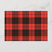 Classic Red  Inspired Baby Shower Enclosure Card Informatiekaartje (Achterkant)