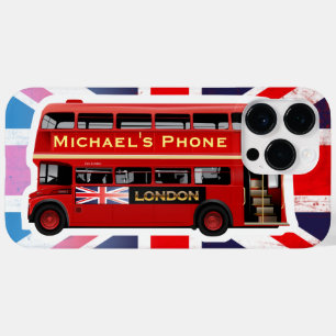 Classic Red London Double-Decker Bus Case-Mate iPhone 14 Pro Max Hoesje