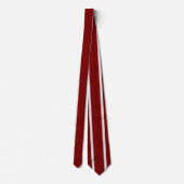 Classic Red Maroon White Striped Neck Tie Stropdas (Achterkant)