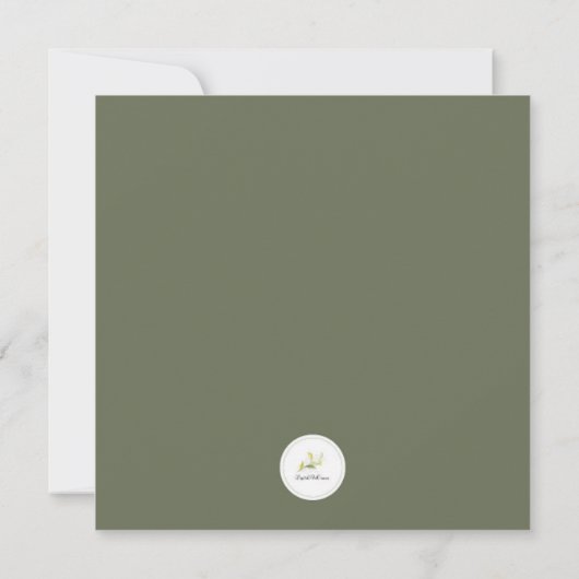 Classic Red Rose Birthday Flat Greeting Card Kaart (Achterkant)