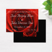 Classic Red Rose Save the Date Kaart (Bureau)