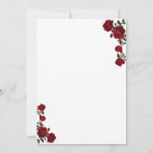 Classic Red Rose Wreath Kentucky Derby Invitation  Kaart (Achterkant)