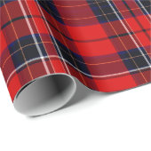 Classic Red Scottish Tartan Seamless Pattern Cadeaupapier (Rol Hoek)