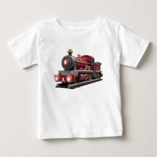 Classic Red Steam Train – Adventure Kids T-Shirt  (Voorkant)