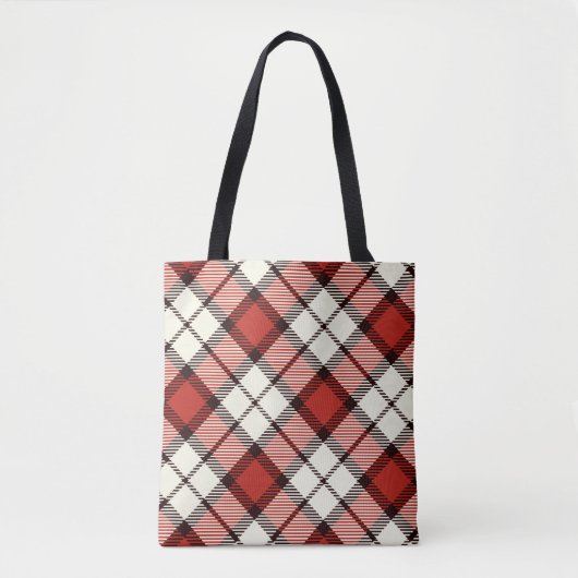 Classic Red Tartan Check Tote Bag (Voorkant)