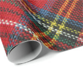 Classic Red Tartan Plaid Christmas Wrapping Paper Cadeaupapier (Rol Hoek)