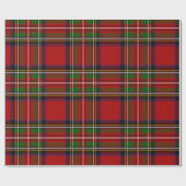 Classic Red Tartan Plaid Wrapping Paper Cadeaupapier (Vlak)