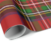 Classic Red Tartan Plaid Wrapping Paper Cadeaupapier (Rol Hoek)