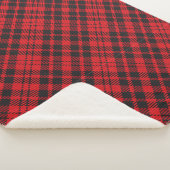 Classic Red Tartan Pset Sherpa Blanket Sherpa Deken (3/4)