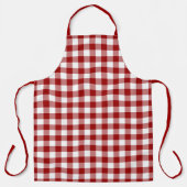 Classic Red White Gingham Check Patroon Schort (Voorkant)