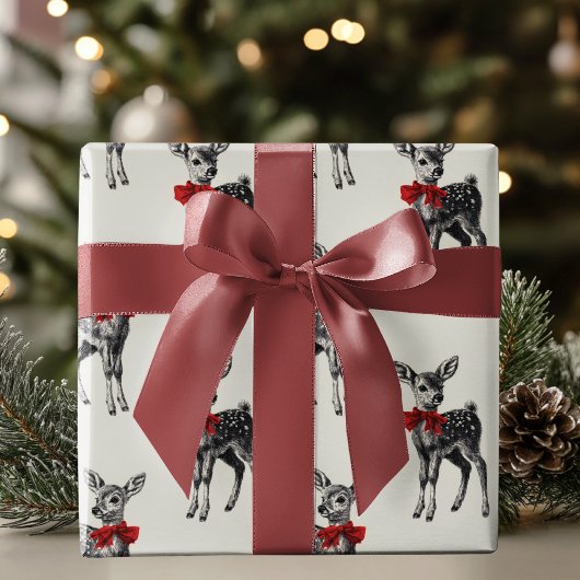 “Classic Reindeer Holiday Cadeaupapier