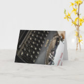 Classic Remette Typewriter: charme Kaart (Gele Bloem)