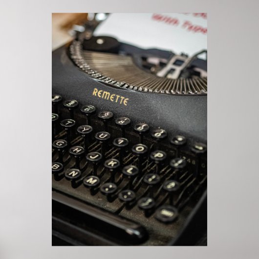 Classic Remette Typewriter:  charme Poster (Voorkant)