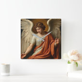 Classic Renaissance Angel Wall Clock Vierkante Klok (Huis)