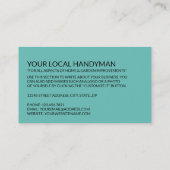 Classic Repairman, Handyman Visitekaartje (Achterkant)