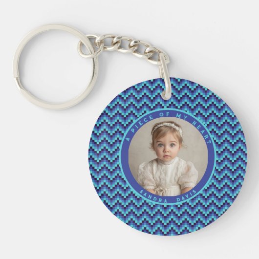 Classic Retirement Gifts For Men Stripe Pattern Sleutelhanger (Voorkant)