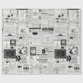 Classic Retro Adverteren Cadeaupapier (Vlak)