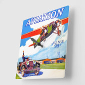 CLASSIC RETRO AVIATION from the 1920's Vierkante Klok (Hoek)