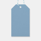 Classic Retro Baby Blauw Trouwverpakking Label Cadeaulabel (Achterkant)