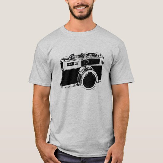 Classic Retro Camera T-shirt (Voorkant)