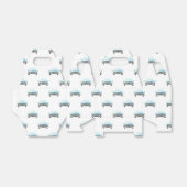 Classic Retro Cars  Aquarelpatroon Bedankdoosjes (Uitgevouwen)