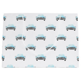 Classic Retro Cars  Aquarelpatroon Groot Cadeauzakje