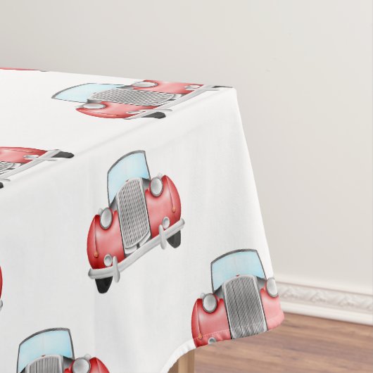 Classic Retro Cars  Aquarelpatroon Tafelkleed (Voorbeeld)