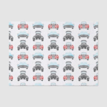 Classic Retro Cars  Aquarelpatroon