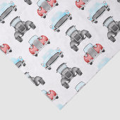 Classic Retro Cars  Aquarelpatroon Tissuepapier (Detail)