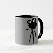 CLASSIC RETRO CINE CAMERA EN TRIPOD MOK (Voorkant rechts)