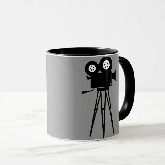 CLASSIC RETRO CINE CAMERA EN TRIPOD MOK (Voorkant rechts)