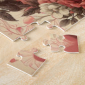 Classic//Retro Cupido Valentijnsdag Legpuzzel (Zijkant)