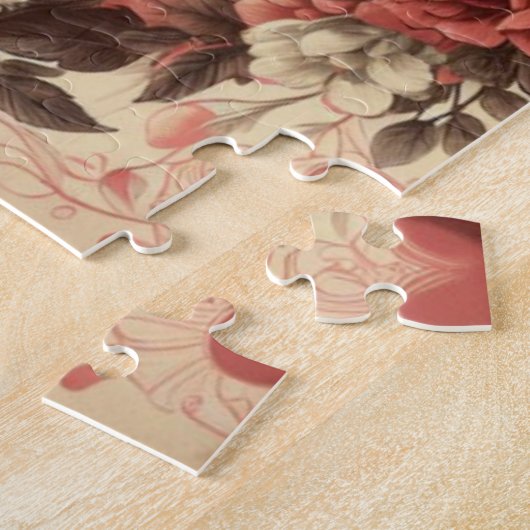 Classic//Retro Cupido Valentijnsdag Legpuzzel (Zijkant)