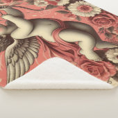 Classic//Retro Cupido Valentijnsdag Sherpa Deken (3/4)